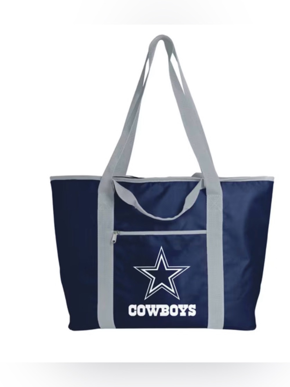 Dallas Cowboys Navy and Gray Insulated Game-Day Logo Tote Bag